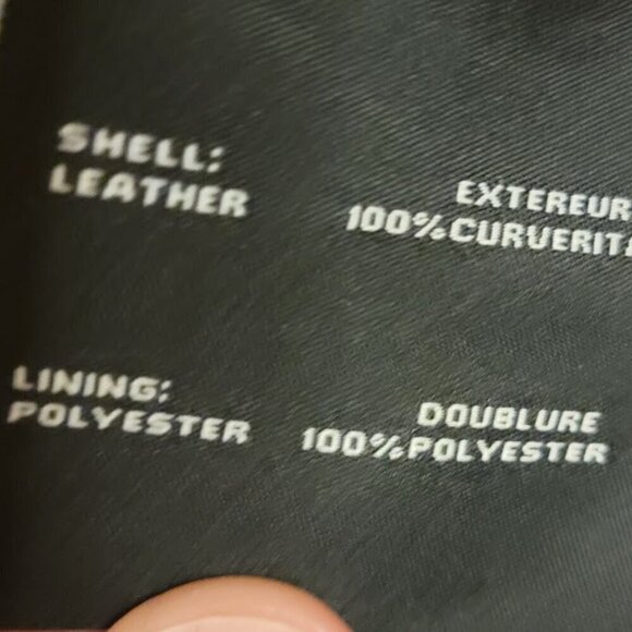 Andrew Marc Black Leather Moto Biker Jacket Women’s L | Classic Streetwear - Picture 11 of 12